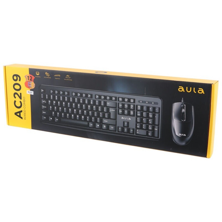 کیبورد و ماوس سیم دار AULA مدل AC 209
