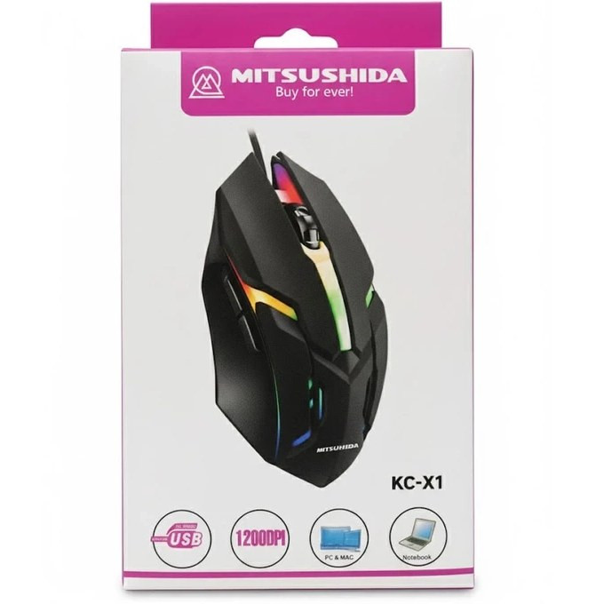 ماوس گیمینگ میتسوشیدا مدل KC-X1 با سیم
