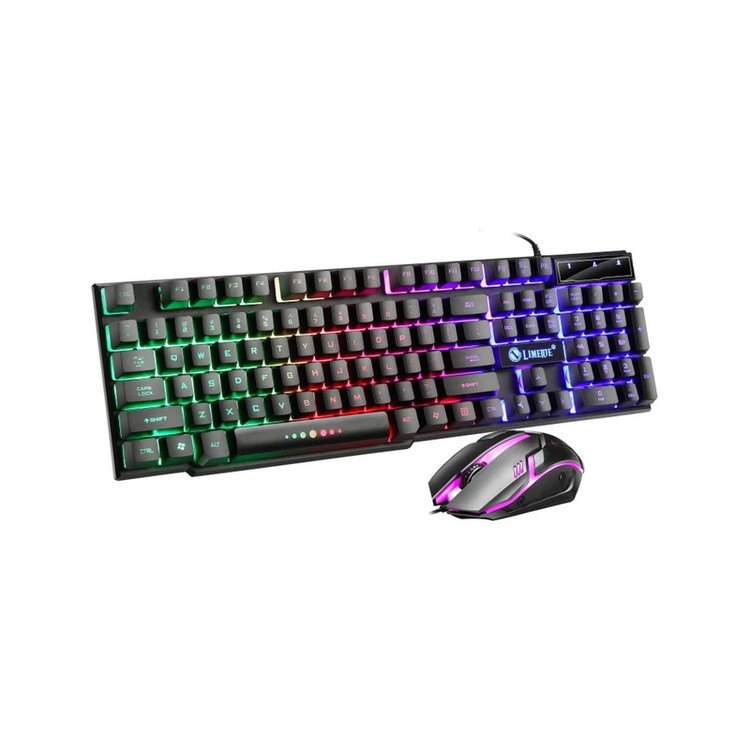 ست ماوس و کیبورد گیمینگ لایمید مدل GTX300 با نورپردازی RGB