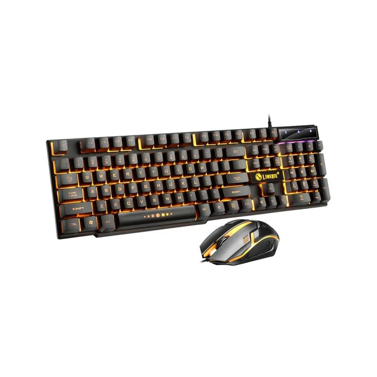 ست ماوس و کیبورد گیمینگ لایمید مدل GTX300 با نورپردازی RGB