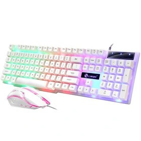 ست ماوس و کیبورد گیمینگ لایمید مدل GTX300 با نورپردازی RGB
