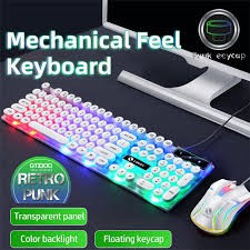 ست ماوس و کیبورد گیمینگ لایمید مدل GTX300 با نورپردازی RGB